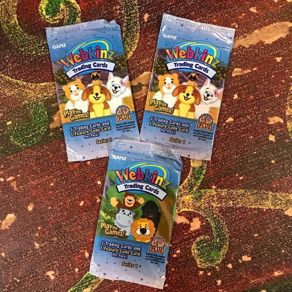 ❌❌NOT FOR SALE❌❌🐶WEBKINZ Trading Cards/3 Packs